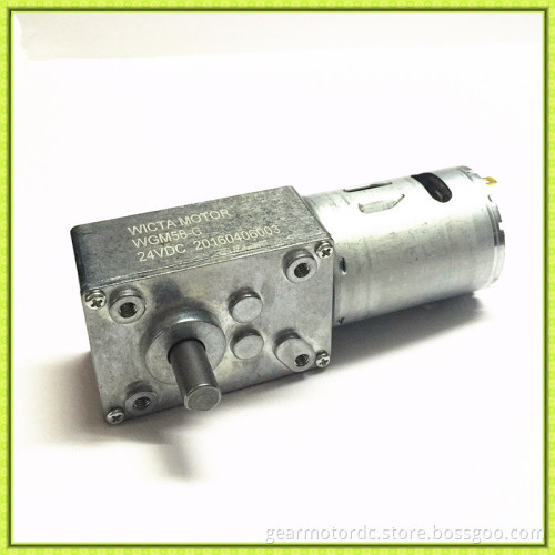 long life low noise right angle shaft 12v worm dc gearmotor